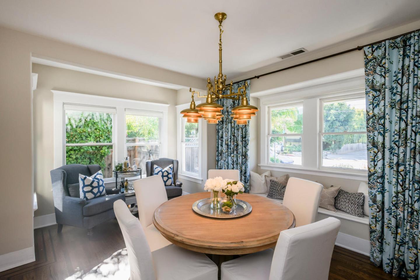12 Dwight Road Burlingame, CA 94010 - Photo 6 of 34 a view of a dining room with furniture window and outside view