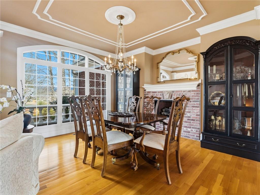 988 Hunters Ridge Jasper, GA 30143 - Photo 75 of 87 a view of a dining room with furniture and chandelier