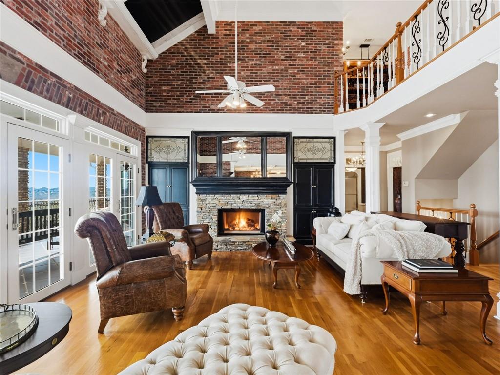 988 Hunters Ridge Jasper, GA 30143 - Photo 79 of 87 a living room with furniture and a fireplace
