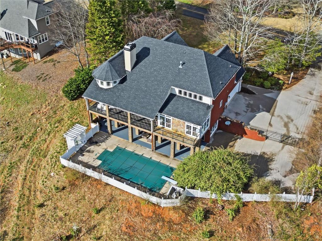 988 Hunters Ridge Jasper, GA 30143 - Photo 8 of 87 an aerial view of a house with a yard and potted plants