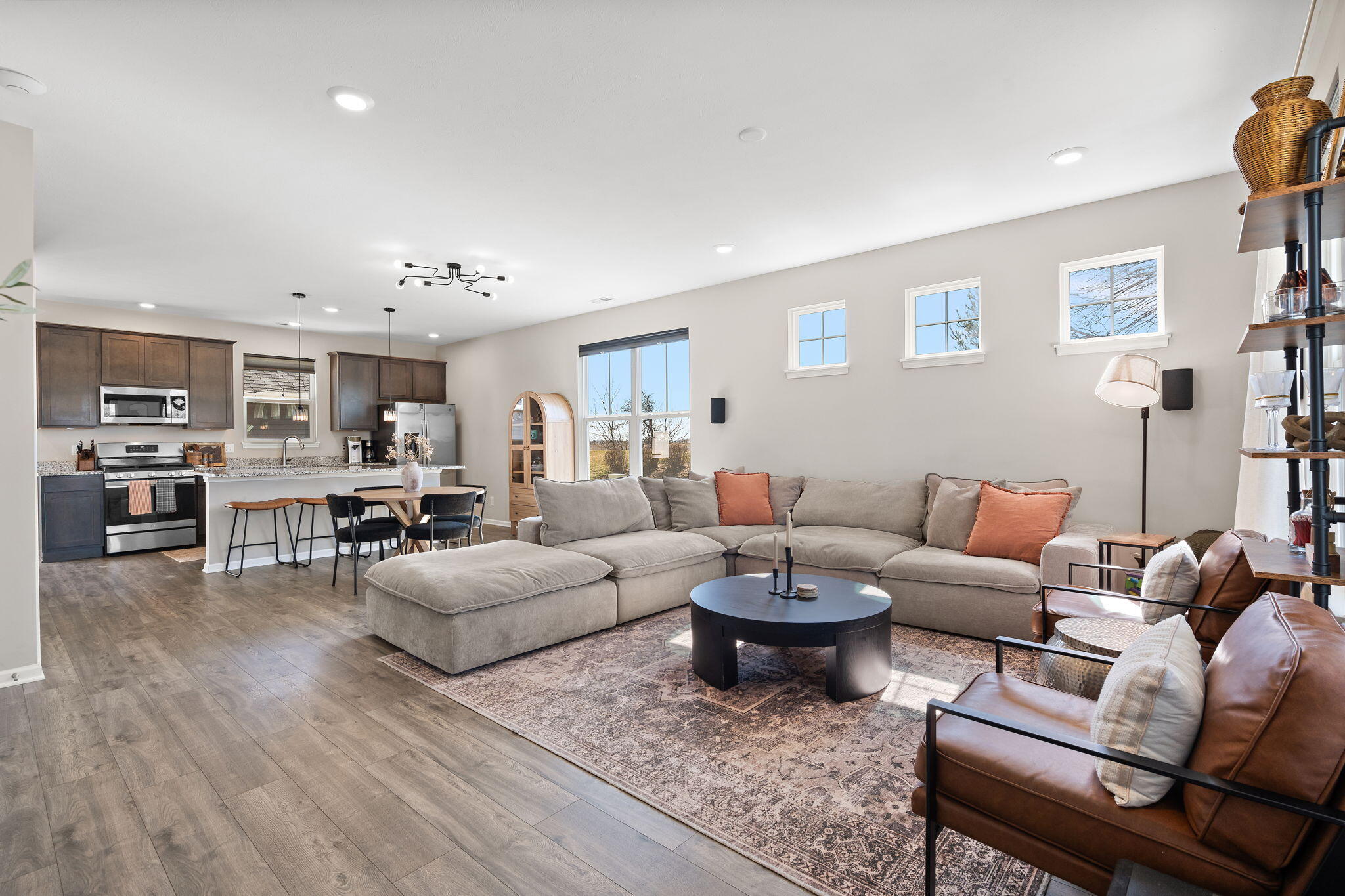 11897 Rhode Island Street Crown Point, IN 46307 - Photo 4 of 21 a living room with furniture and wooden floor