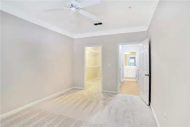 a view of an empty room