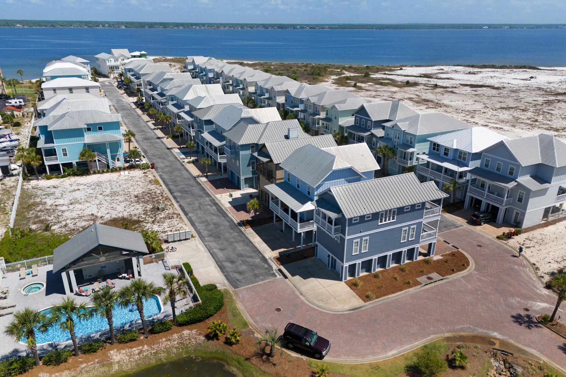 1494 Seaside Circle Navarre, FL 32566 - Photo 38 of 69 an aerial view of a house with ocean view