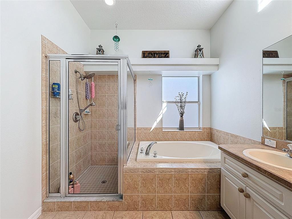 3365 Indian River Street Spring Hill, FL 34609 - Photo 19 of 38 a bathroom with a tub sink and mirror