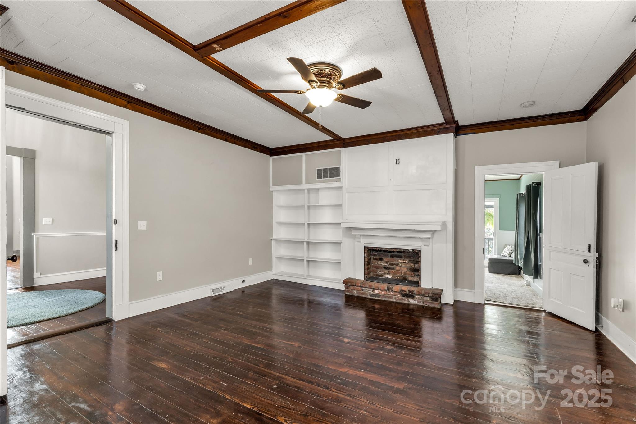 226 Liberty Street East York, SC 29745 - Photo 29 of 48 a living room with furniture and a fireplace