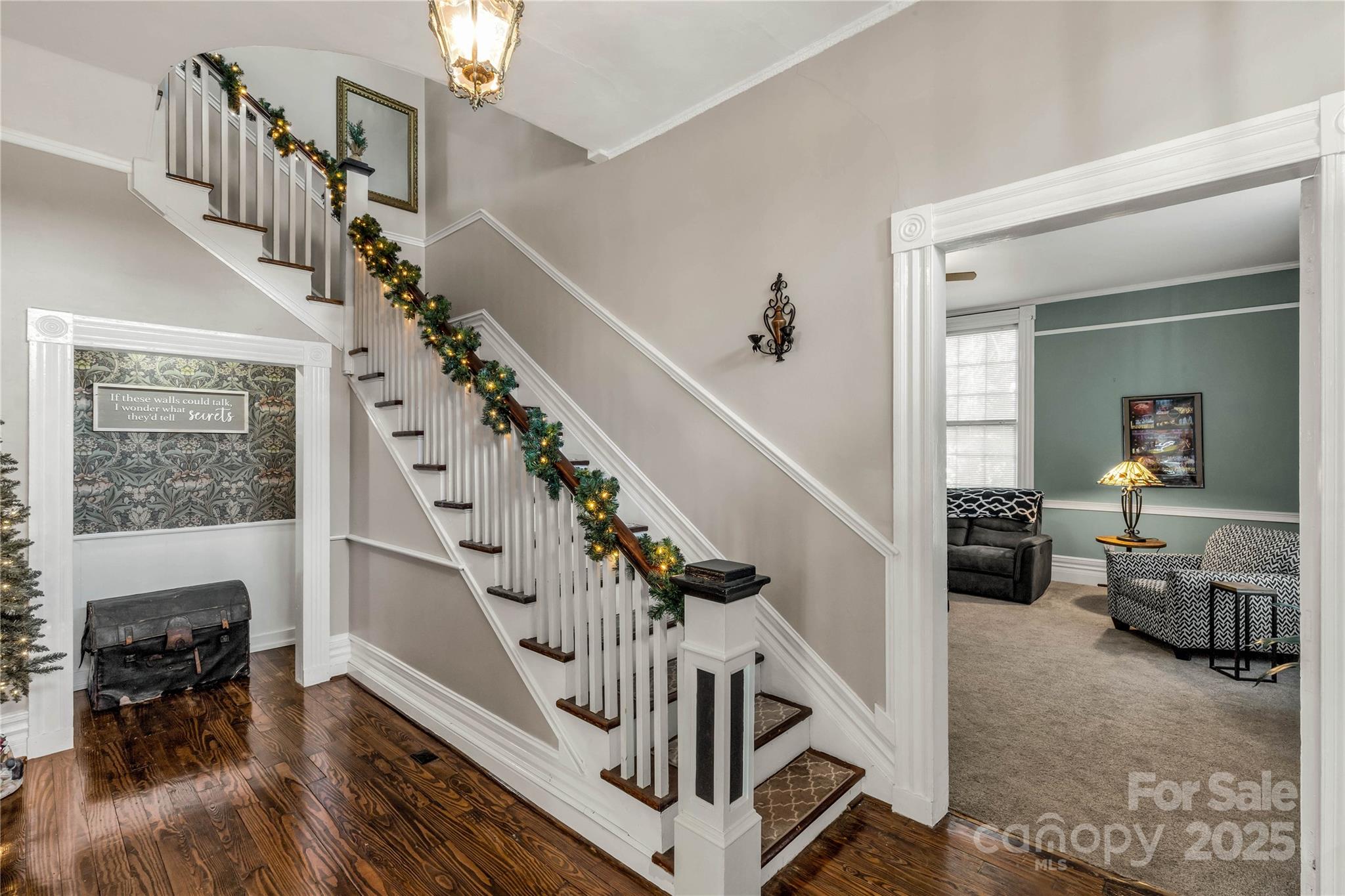 226 Liberty Street East York, SC 29745 - Photo 3 of 48 a view of entryway and hall with wooden floor