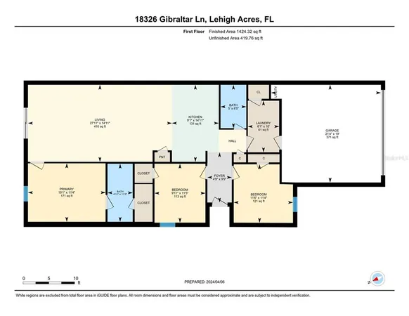 $1,640 | 18326 Gibraltar Lane, Lehigh Acres, FL 33936