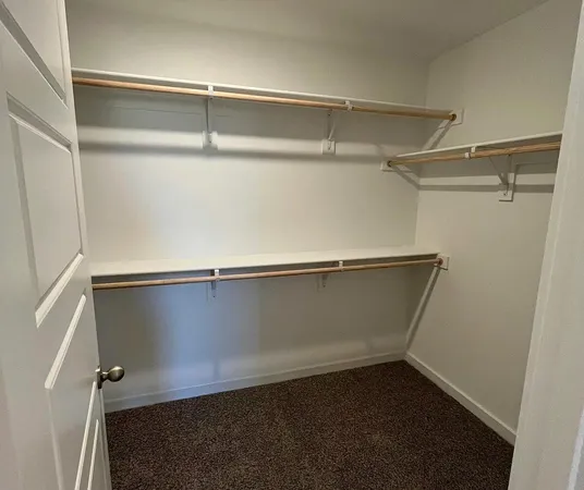 a close view of closet