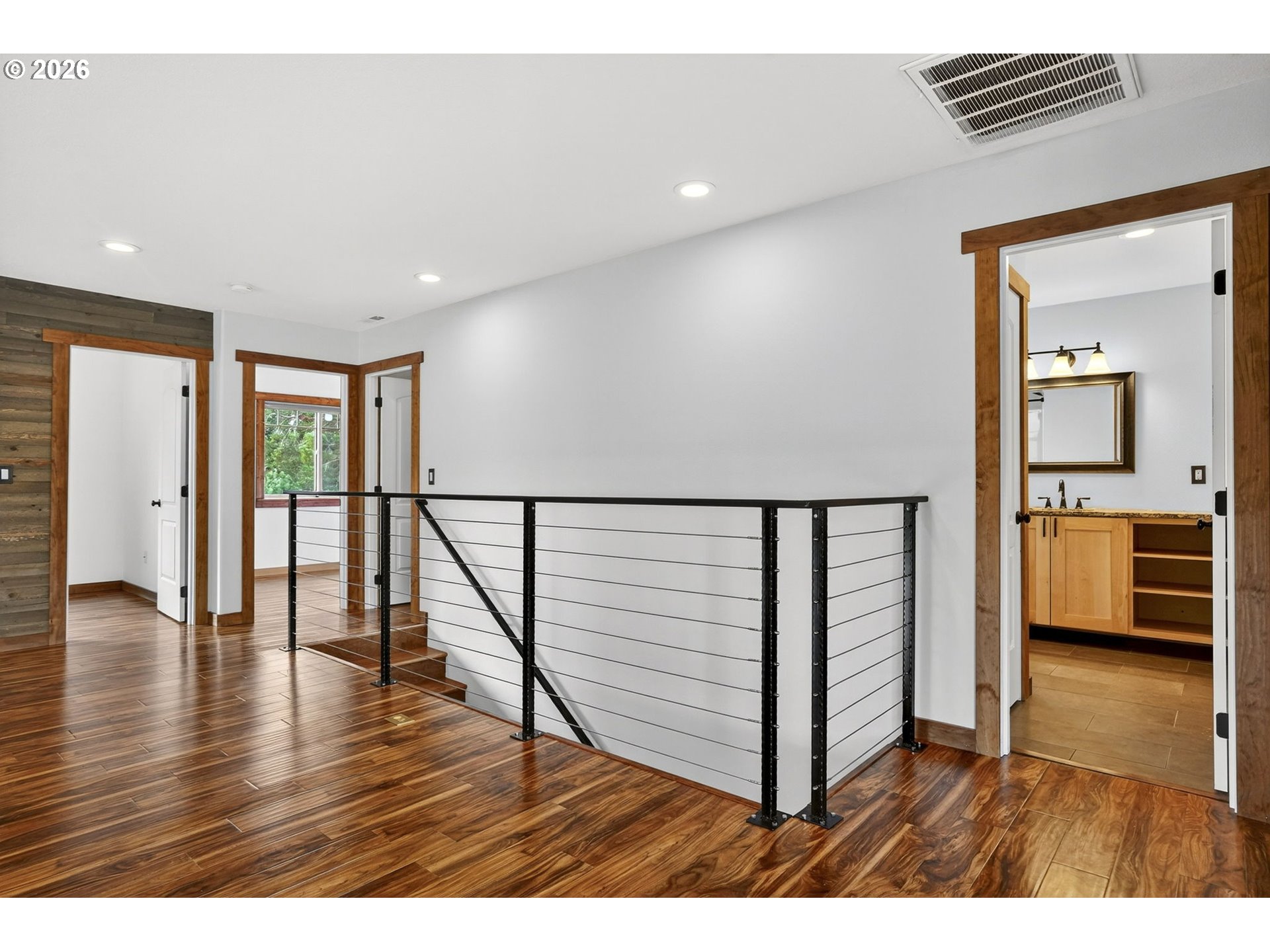 24677 Southeast Van Curen Road Eagle Creek, OR 97022 - Photo 17 of 48 a view interior of a house with wooden floor windows and a fireplace