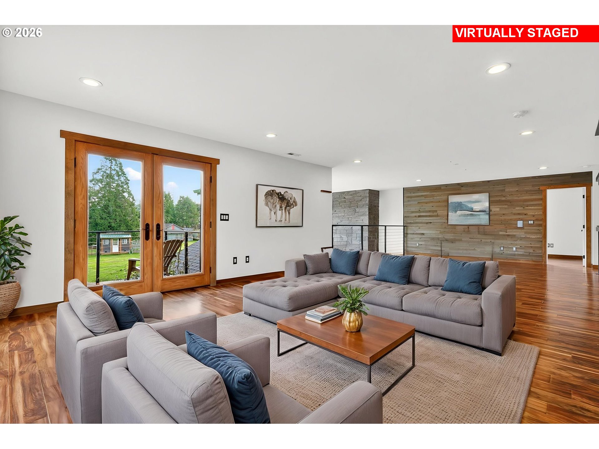 24677 Southeast Van Curen Road Eagle Creek, OR 97022 - Photo 19 of 48 a living room with furniture and a large window