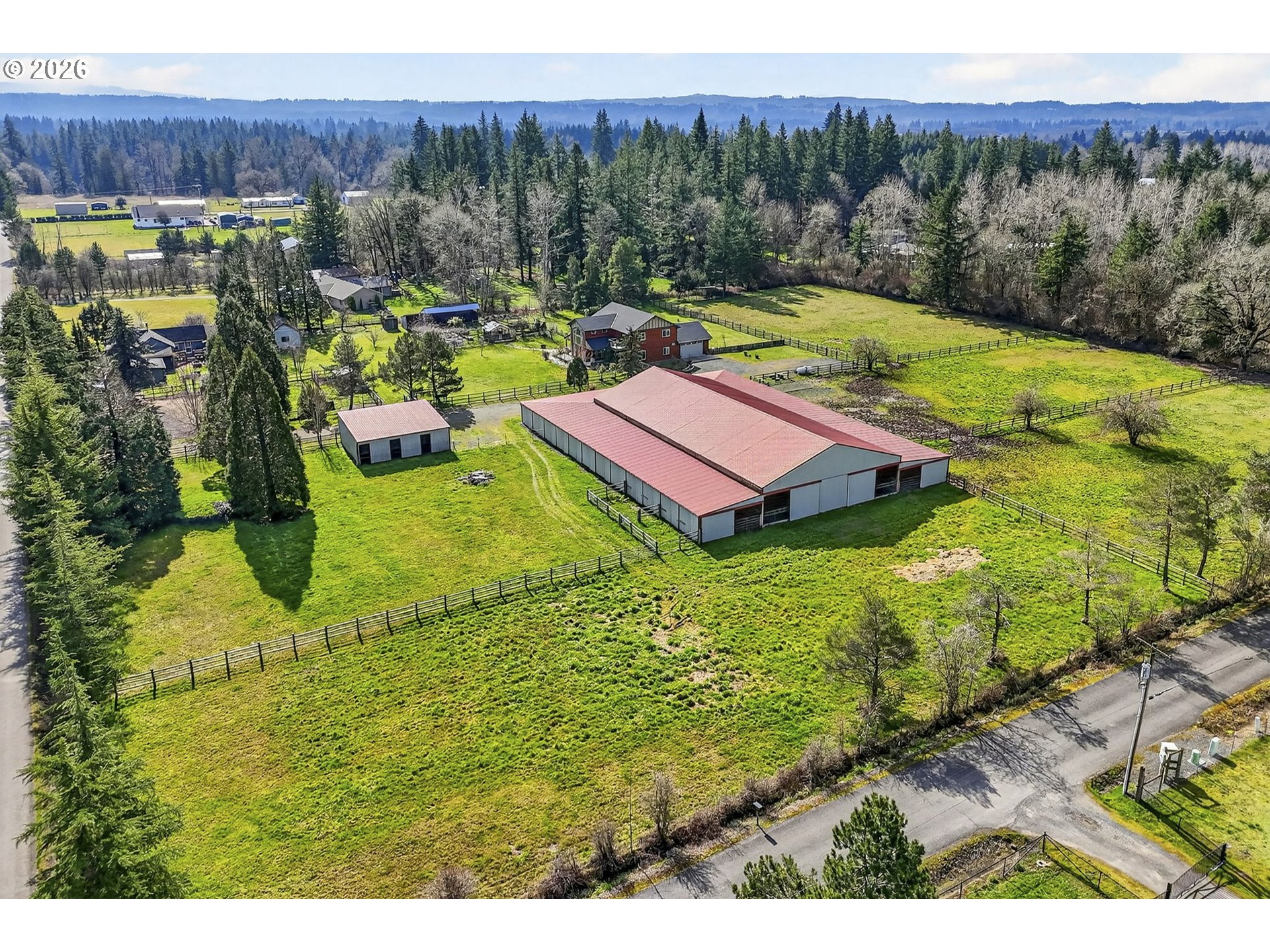 24677 Southeast Van Curen Road Eagle Creek, OR 97022 - Photo 32 of 48 a view of a swimming pool with a yard