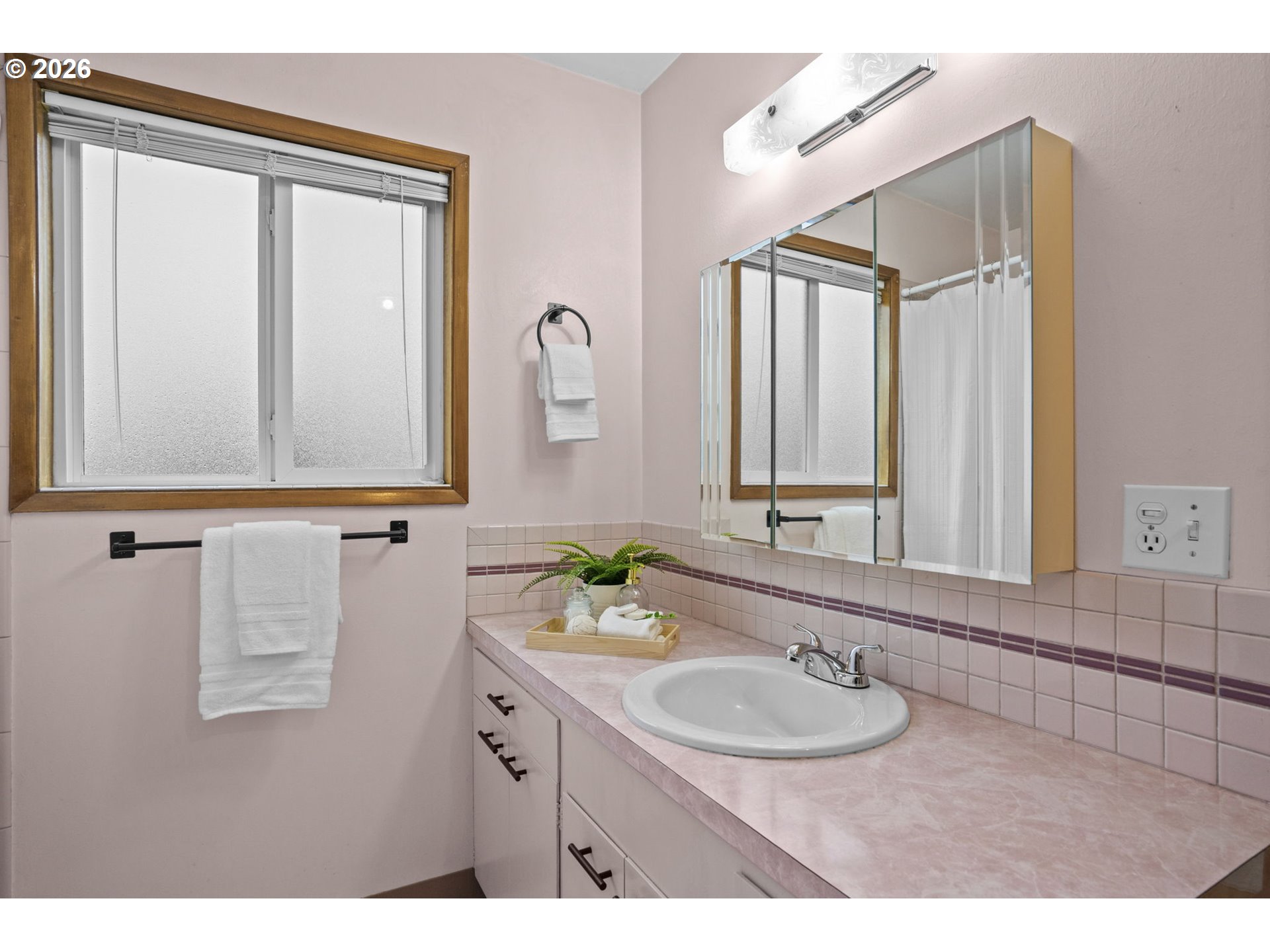 10531 Southeast Long Street Portland, OR 97266 - Photo 20 of 42 a bathroom with a sink and a mirror