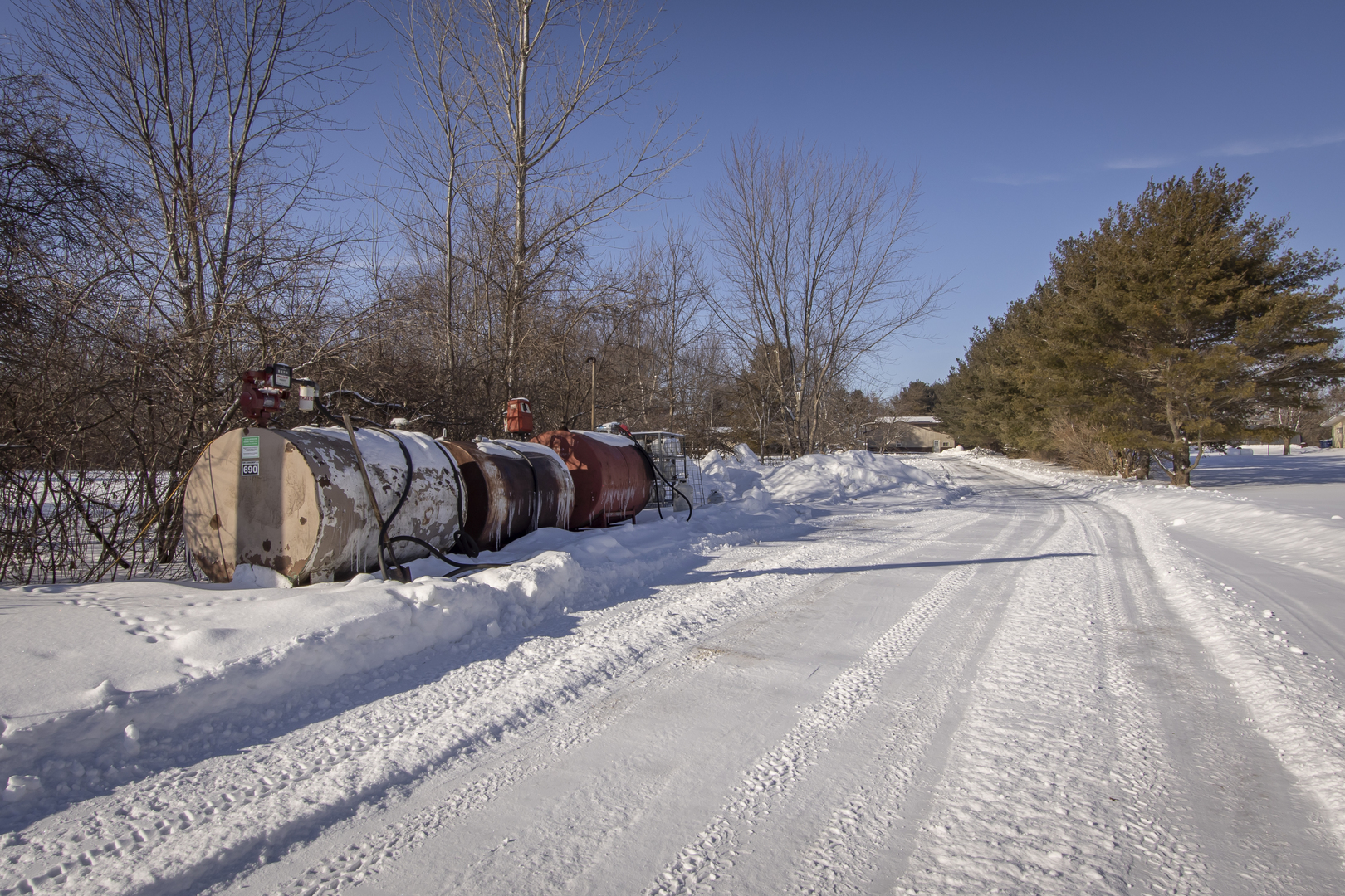 6546 Cherry Valley Road Kingston, IL 60145 - Photo 40 of 51 a view of a yard with a snow