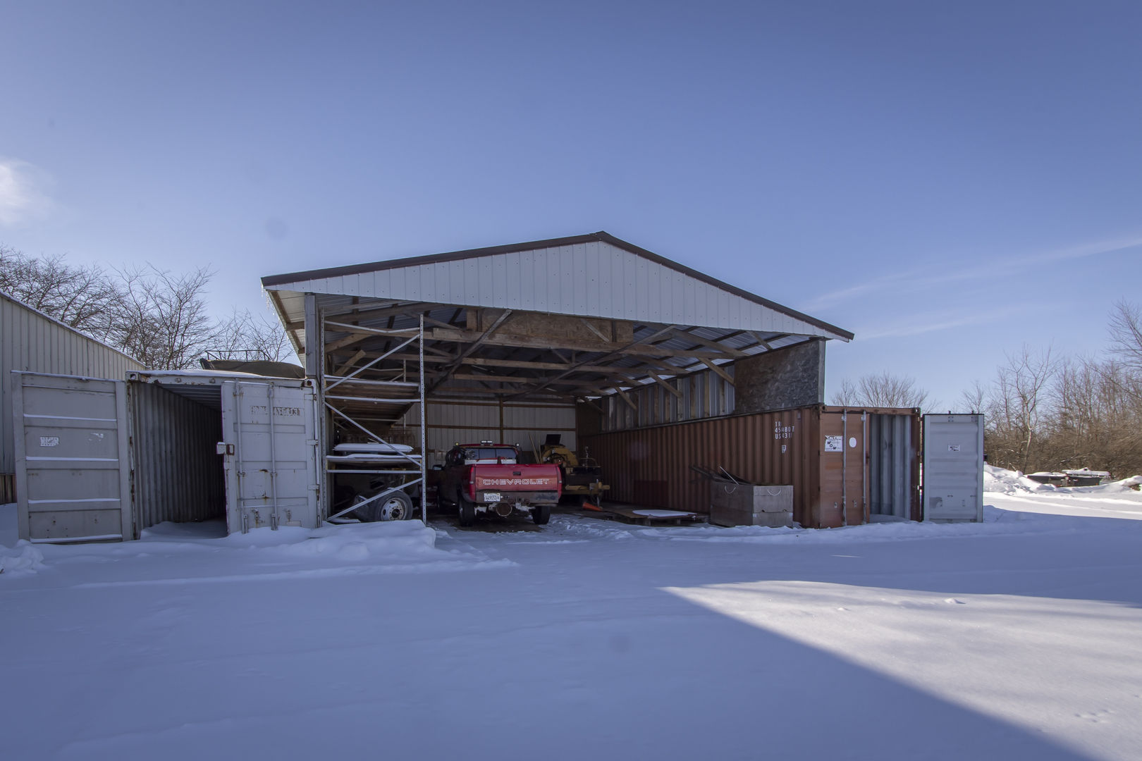 6546 Cherry Valley Road Kingston, IL 60145 - Photo 45 of 51 a view of a car parking garage