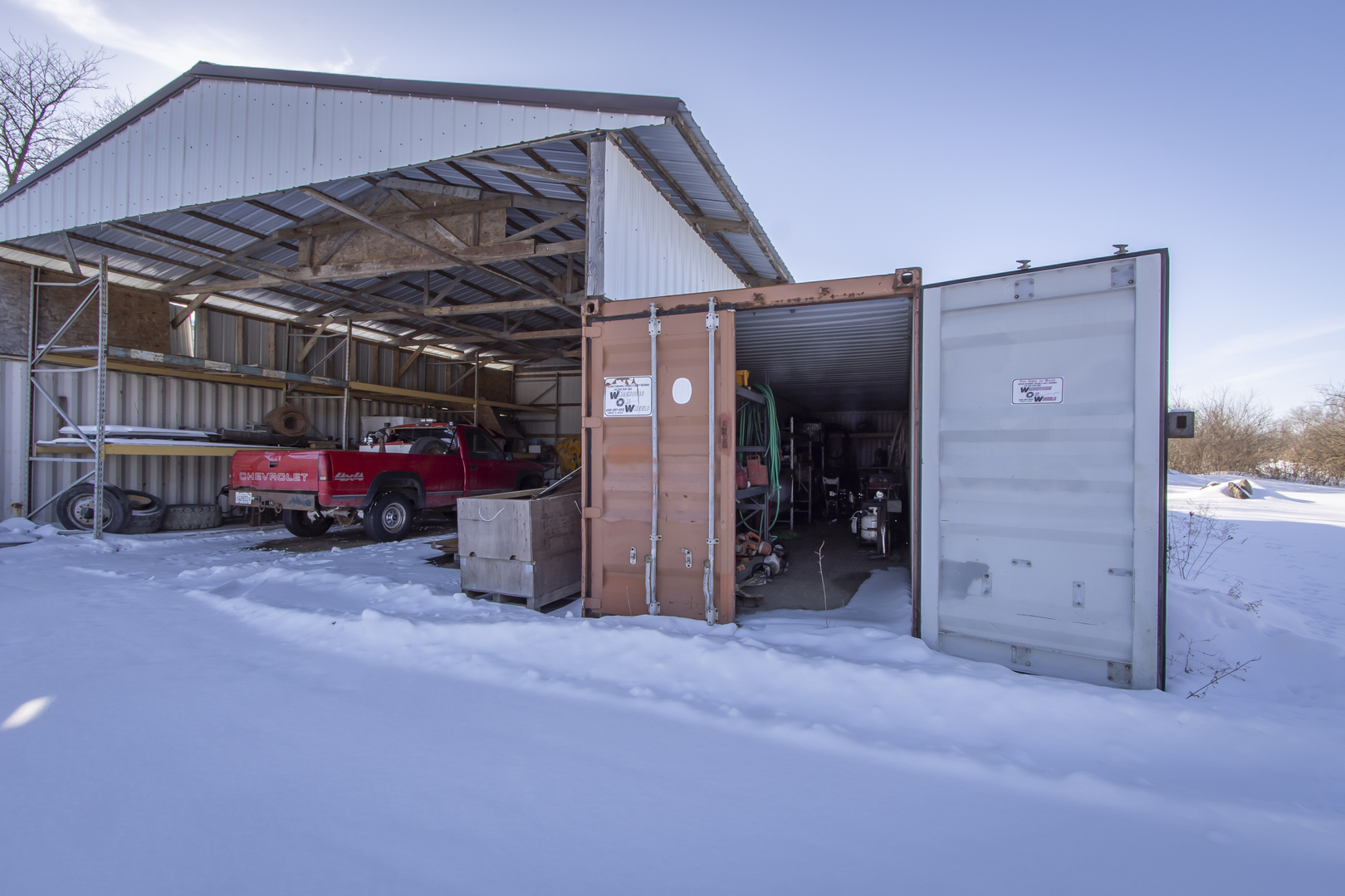 6546 Cherry Valley Road Kingston, IL 60145 - Photo 46 of 51 a view of a car garage