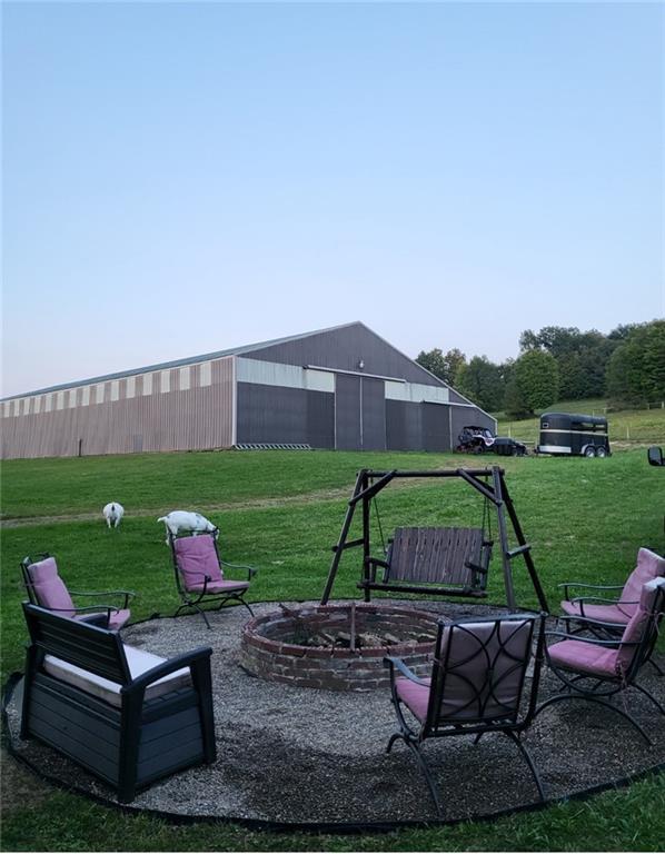 1316 Porter Road Harrisville, PA 16038 - Photo 29 of 37 a garden view with a seating space and a garden