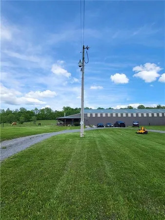 a view of a green field
