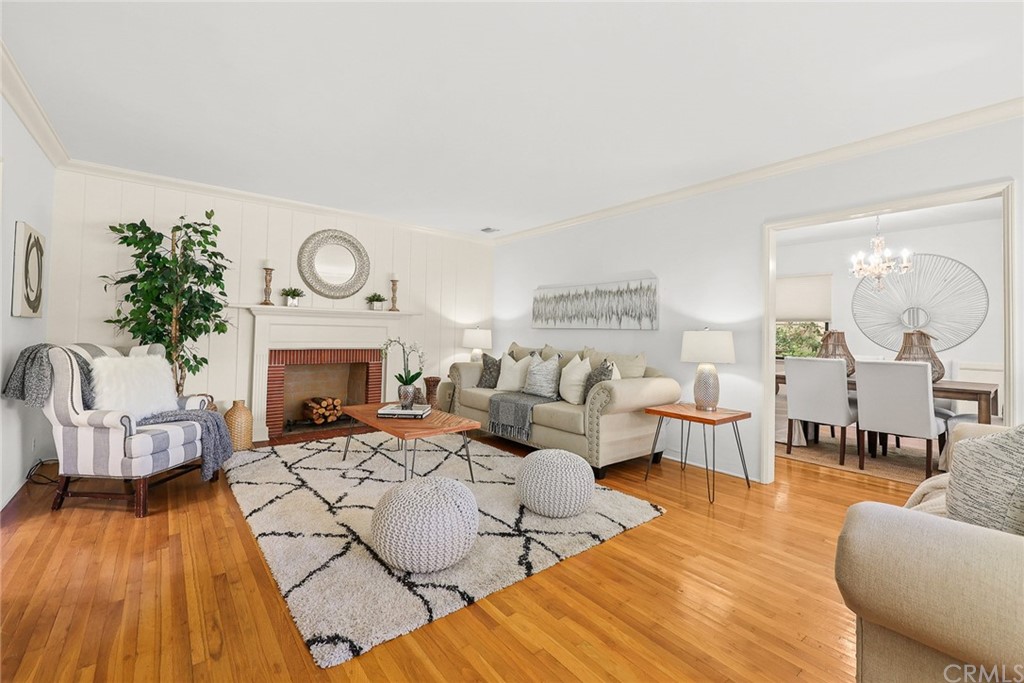 1183 Menlo Drive Altadena, CA 91001 - Photo 6 of 34 a living room with furniture and a fireplace