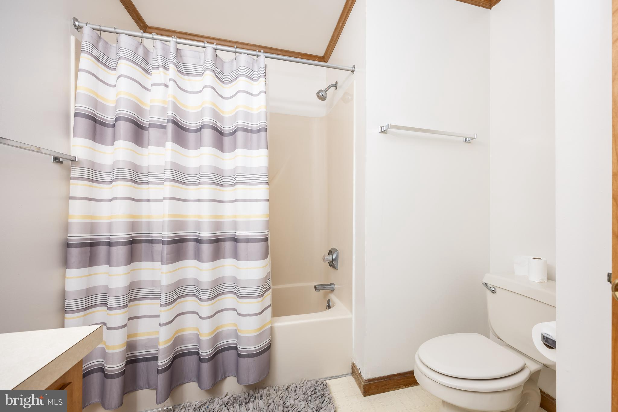 9830 Sharptown Road Mardela Springs, MD 21837 - Photo 24 of 51 a white toilet sitting next to a shower curtain