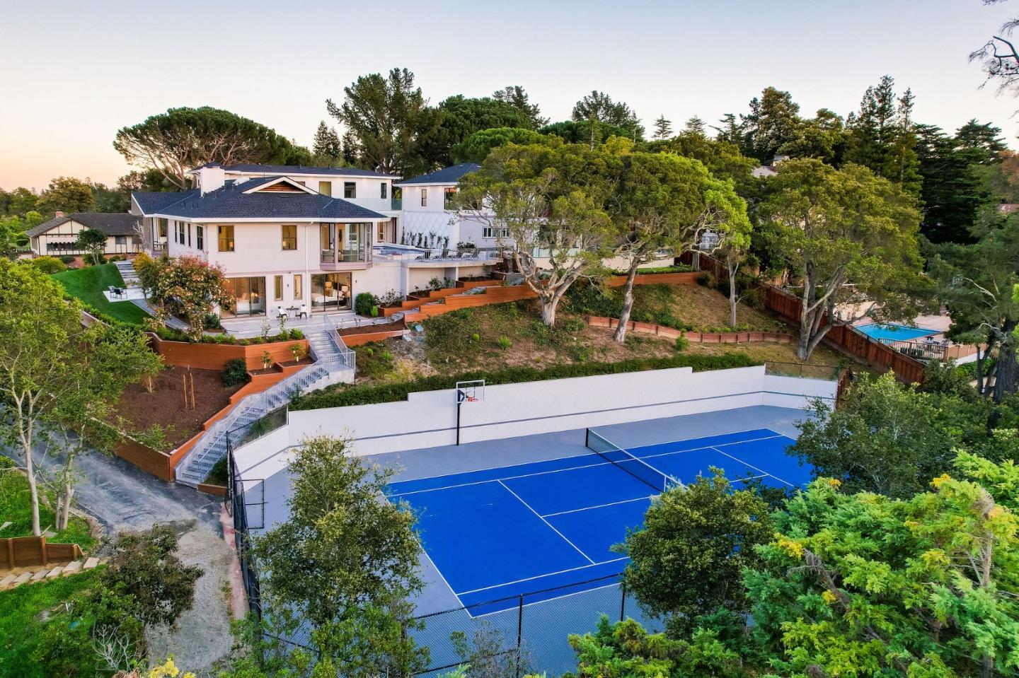 245 Eucalyptus Avenue Hillsborough, CA 94010 - Photo 26 of 27 an aerial view of a house