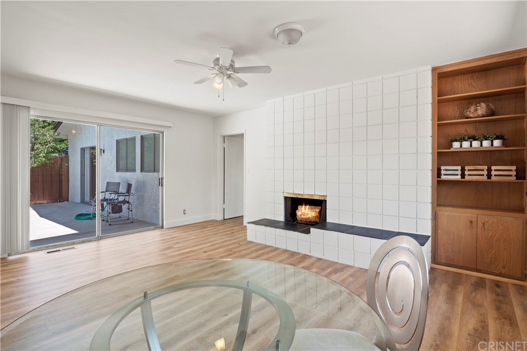 3653 El Caminito La Crescenta, CA 91214 - Photo 13 of 75 a spacious bedroom with a bed and a chandelier