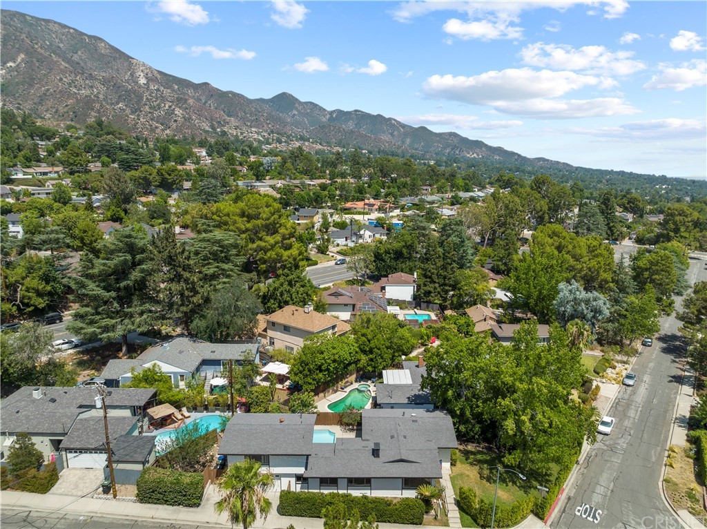3653 El Caminito La Crescenta, CA 91214 - Photo 68 of 75 an aerial view of residential houses with outdoor space and river