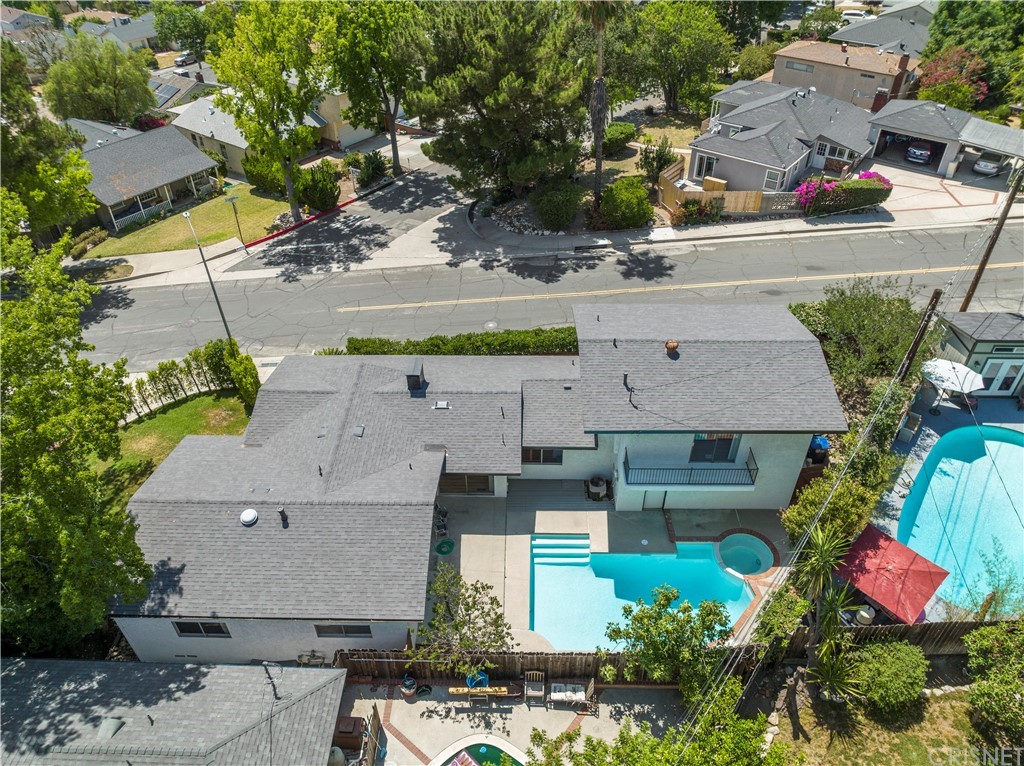 3653 El Caminito La Crescenta, CA 91214 - Photo 71 of 75 an aerial view of a house with a yard and a large tree