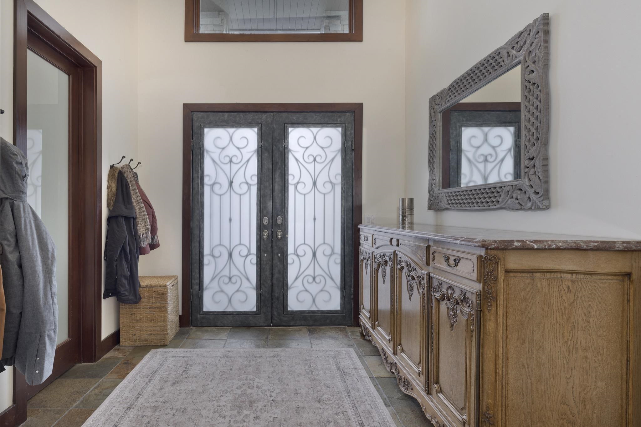 310 Ranch Road Mammoth Lakes, CA 93546 - Photo 11 of 40 Entrance foyer featuring french doors and stone tile floors