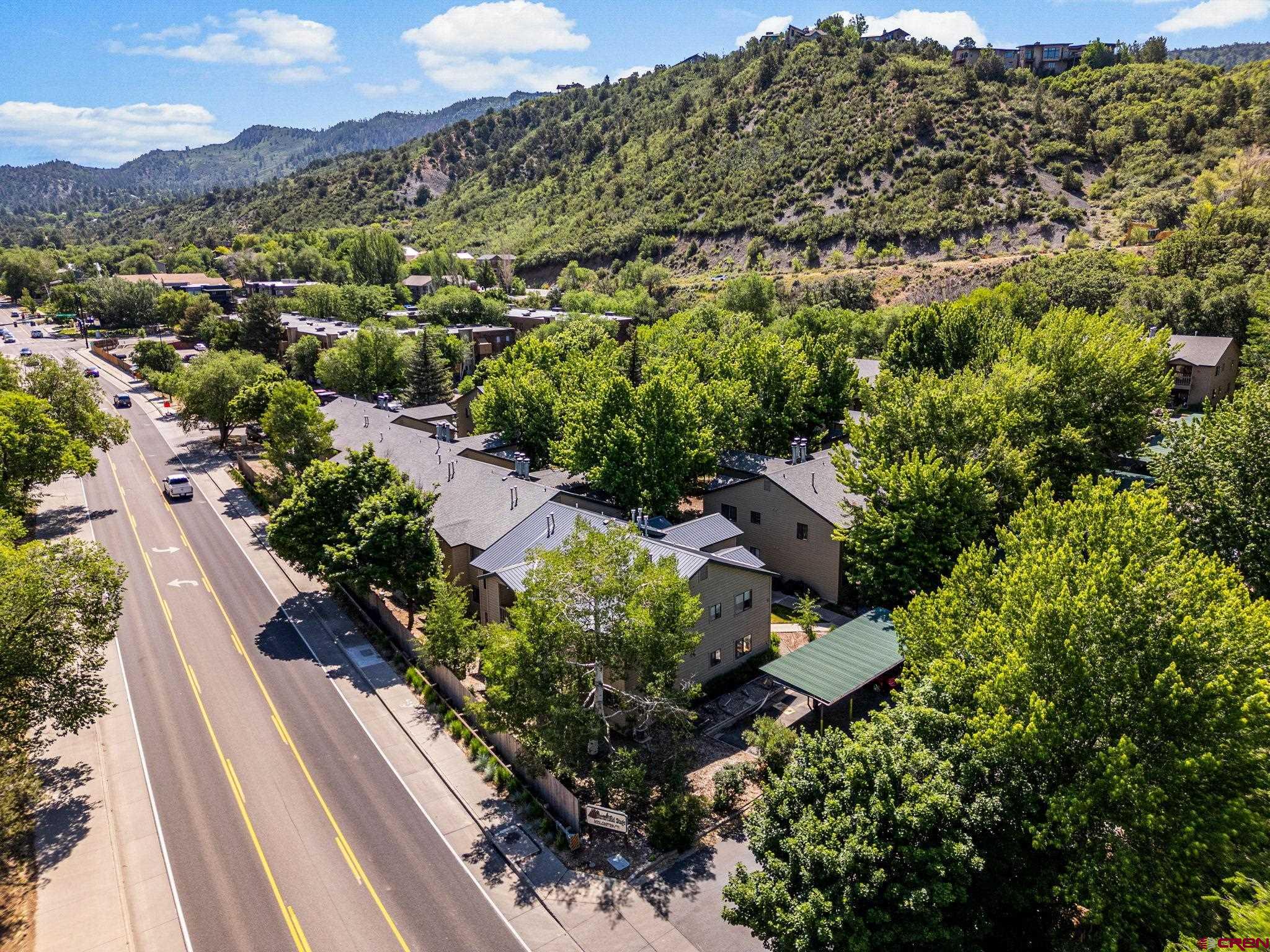 1200 Florida Road, Unit 11 Durango, CO 81301 - Photo 3 of 19 an aerial view of residential houses with outdoor space and trees