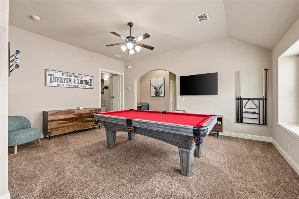 5209 Edgebrook Way Fort Worth, TX 76244 - Photo 3 of 33 a room with furniture pool table and flat screen tv