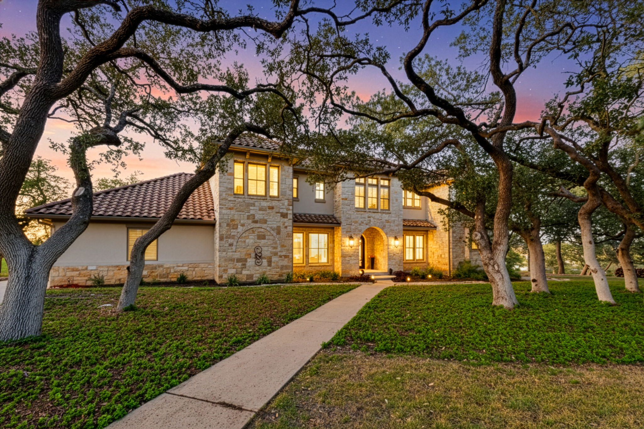 447 Winning Colors Austin, TX 78737 - Photo 3 of 40 Twilight time on this peaceful, private 9.5 acre culdesac lot...