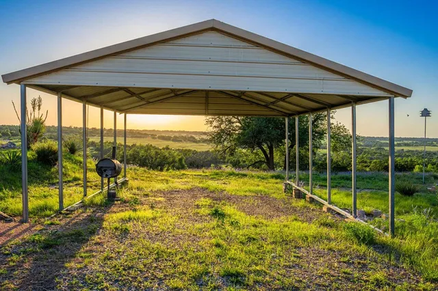a view of an outdoor space with a lake view