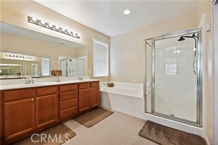 39366 11th Street West Palmdale, CA 93551 - Photo 6 of 15 a spacious bathroom with a tub shower and a sink