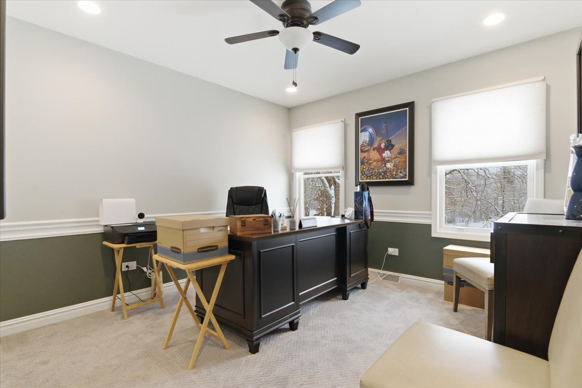 12 Crestview Lane Lake Barrington, IL 60010 - Photo 26 of 54 a view of a workspace with furniture and a window