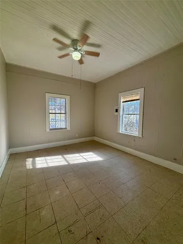 a view of a livingroom with a window