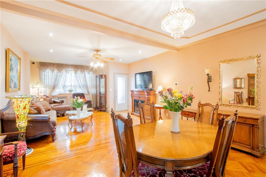 136 Bay Ridge Avenue Brooklyn, NY 11220 - Photo 26 of 48 a view of a dining room with furniture window and wooden floor