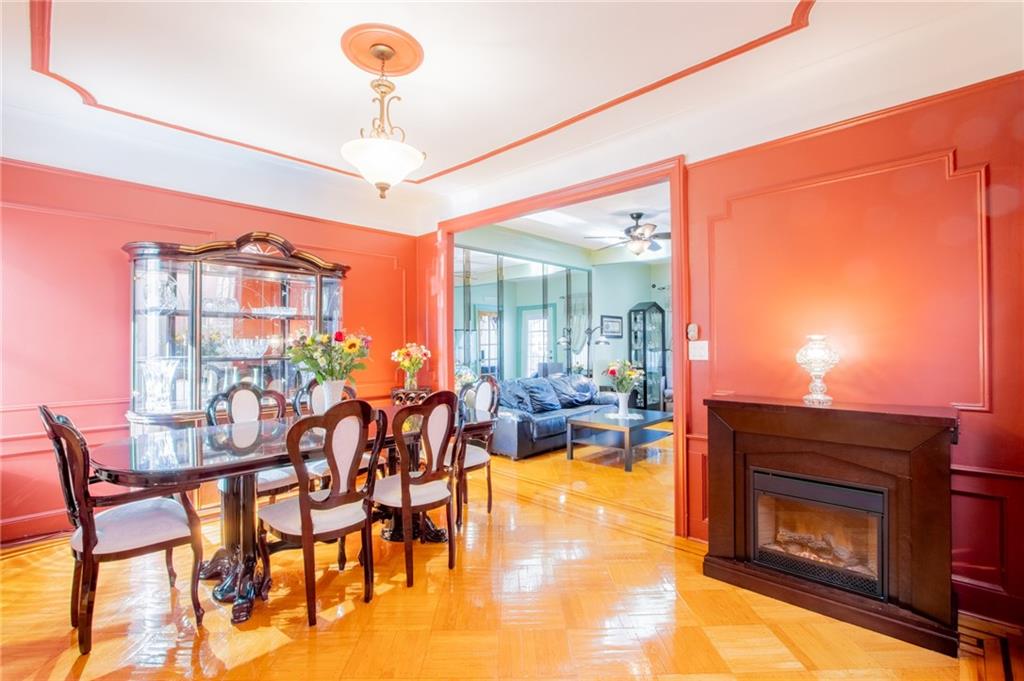 136 Bay Ridge Avenue Brooklyn, NY 11220 - Photo 6 of 48 a view of a dining room with furniture window and outside view