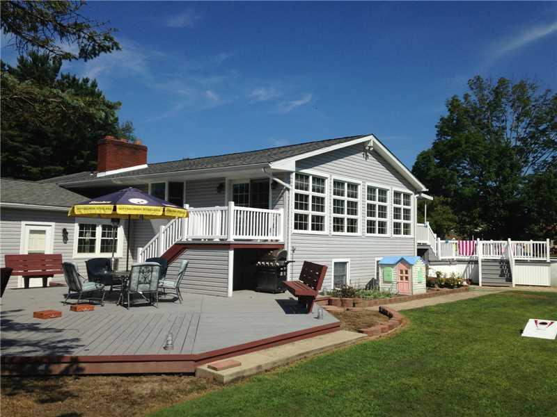 4378 Seneca Road Sharpsville, PA 16150 - Photo 2 of 24 Exterior Back. New Deck,Fire Pit,Pool Area