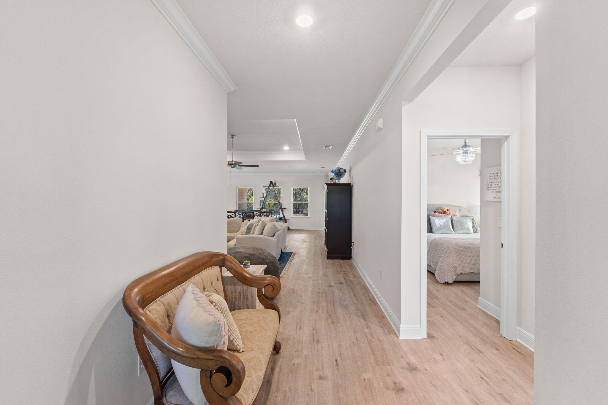 44 Secluded Circle Freeport, FL 32439 - Photo 5 of 43 a living room with furniture and a wooden floor