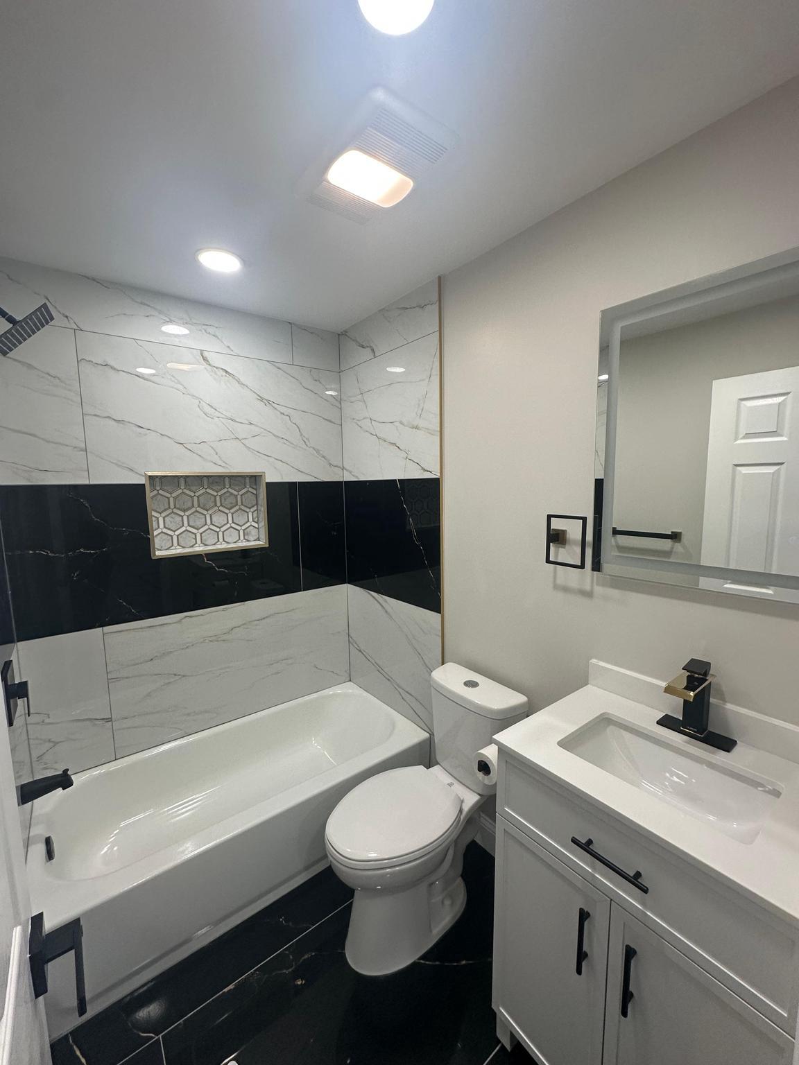 3536 Kip Street, Unit 2 Philadelphia, PA 19134 - Photo 8 of 14 Renovated three piece bath