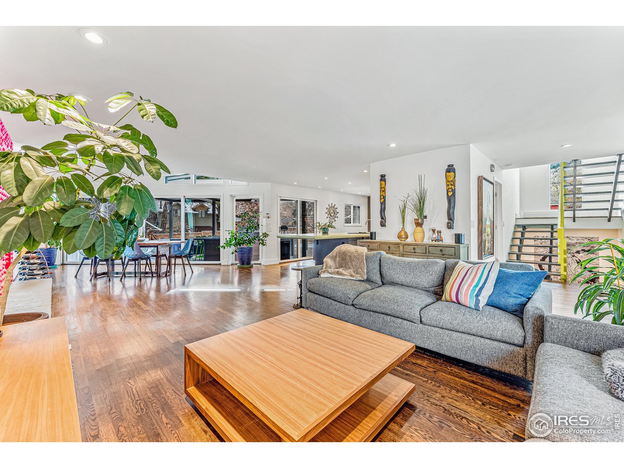 3560 9th Street Boulder, CO 80304 - Photo 13 of 39 a living room with furniture and wooden floor