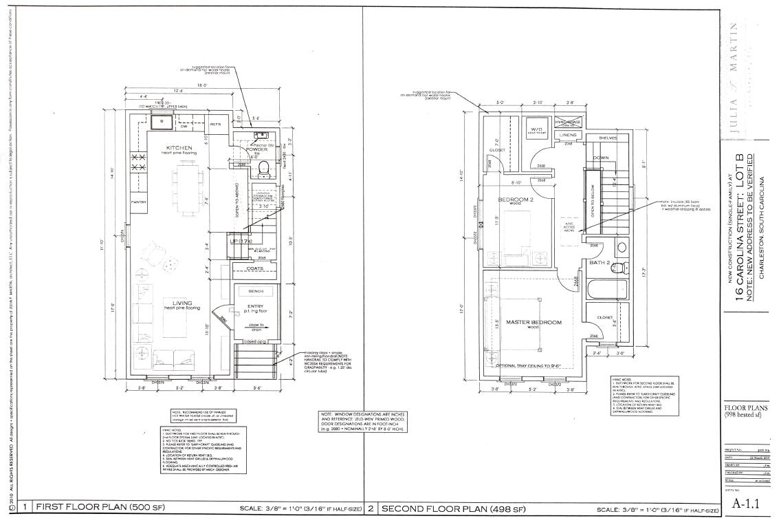 291 Coming Street Charleston, SC 29403 - Photo 34 of 34 Floorplan