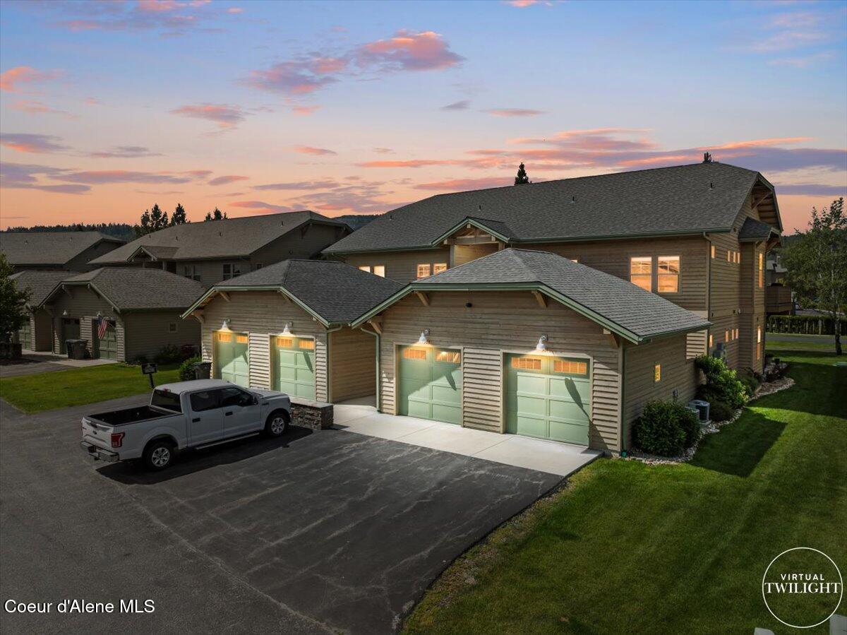 511 Guthrie Place, Unit 503 Dover, ID 83825 - Photo 2 of 58 02-Twilight Aerial Front of Home