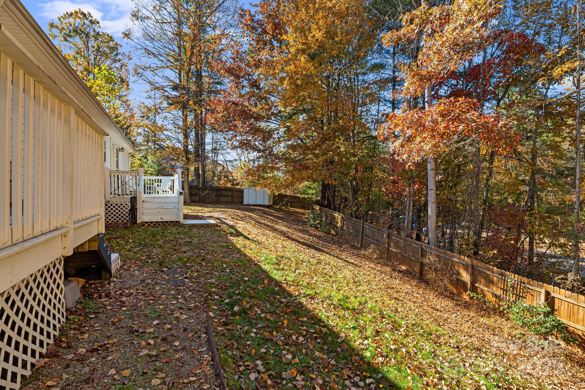 57 Founders Way Arden, NC 28704 - Photo 24 of 26 a view of a yard with plants and trees