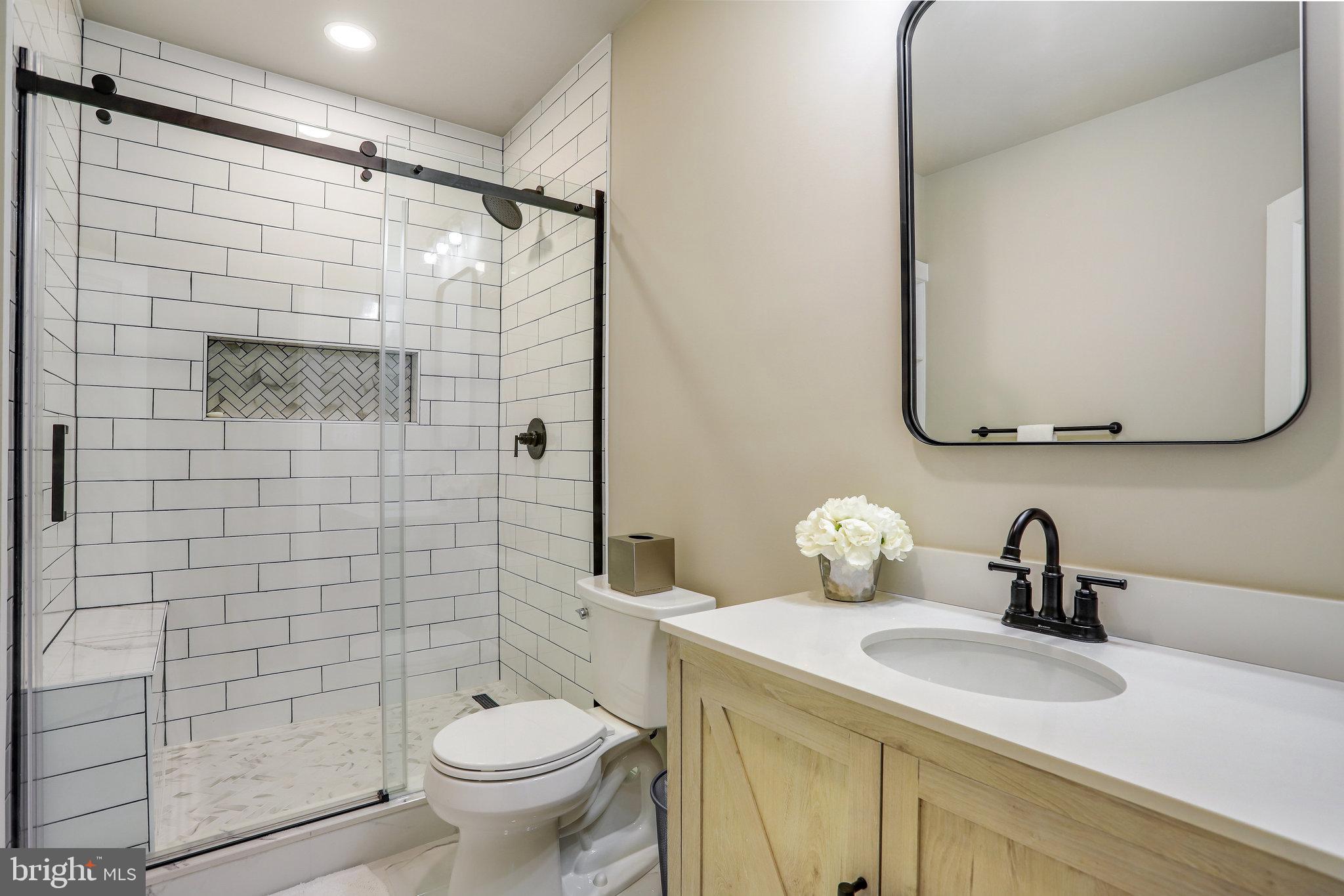 714 Kingsley Road Southwest Vienna, VA 22180 - Photo 53 of 62 Lower Level Full Bathroom!
