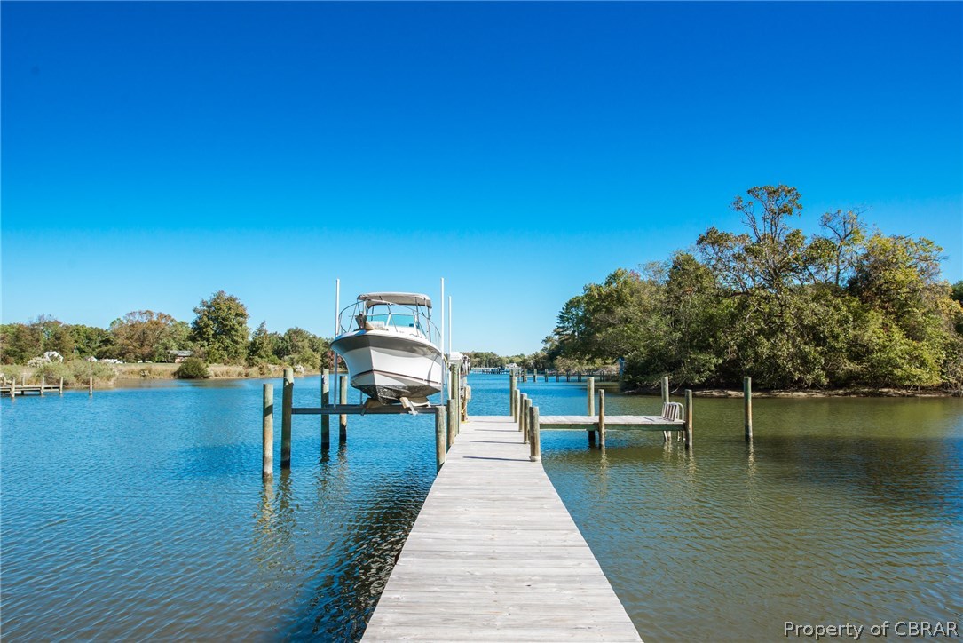 293 Prentice Point Drive Kilmarnock, VA 22482 - Photo 6 of 41 Dock with 5' +/- MLW on Prentice Creek