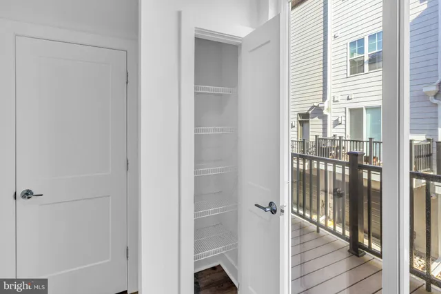 a view of a bathroom with a glass door
