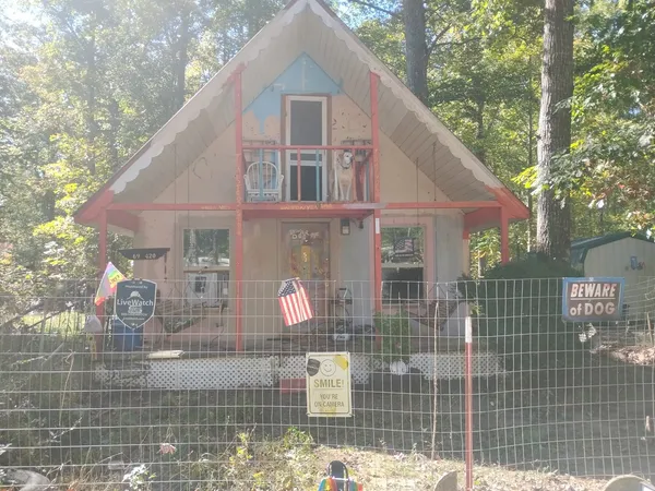 a front view of a house