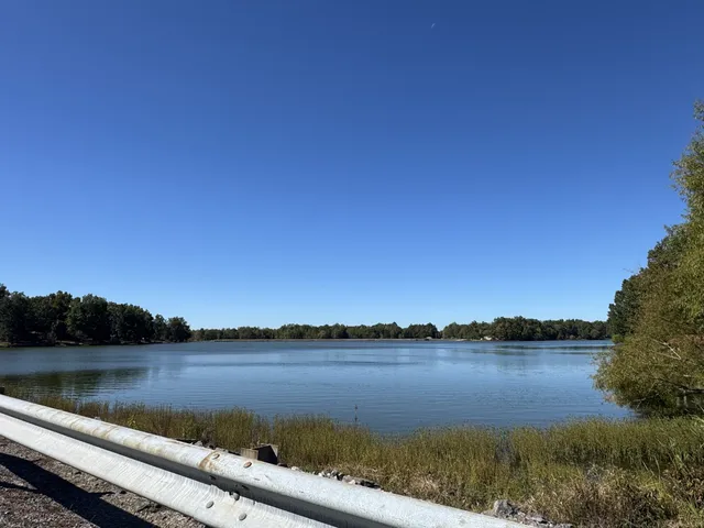 a view of lake and mountain