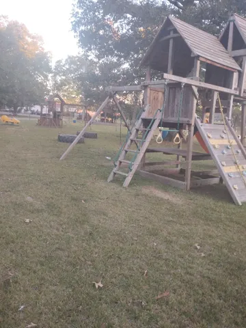 a view of dirt field